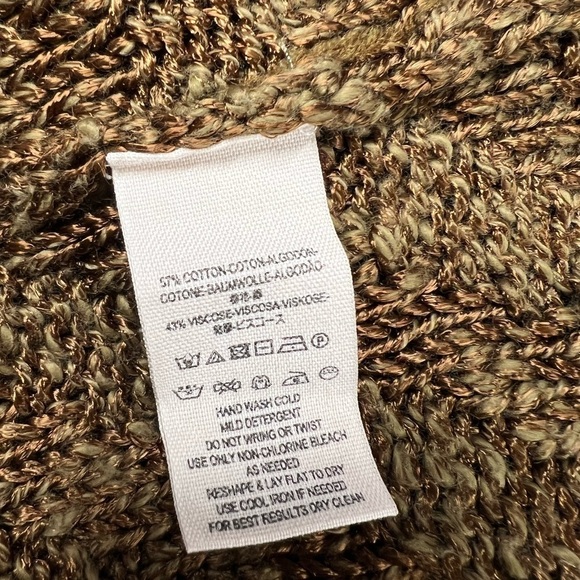 FREE PEOPLE Chevron Sweater Tank Top Brown M - Picture 10 of 11